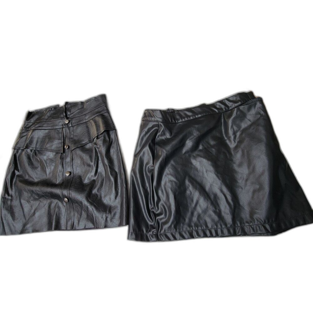 Bundle of x2 Pairs of DO+BE Black Skirt Mini Skirt & Divided Mini Skirt Size S